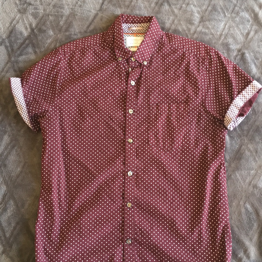 Denim & Flower Short Sleeve Button Down